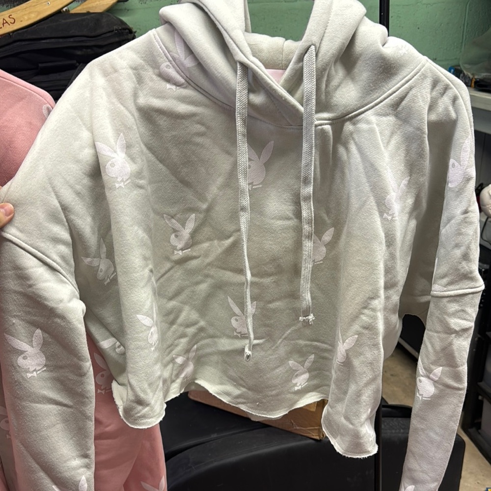 Playboy Cropped Hoodie